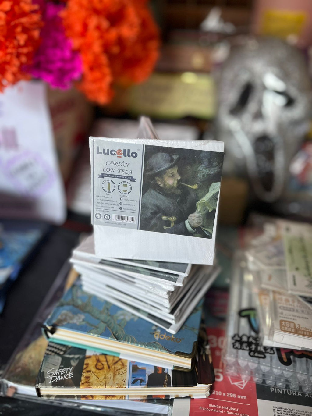 Cartón con tela mini