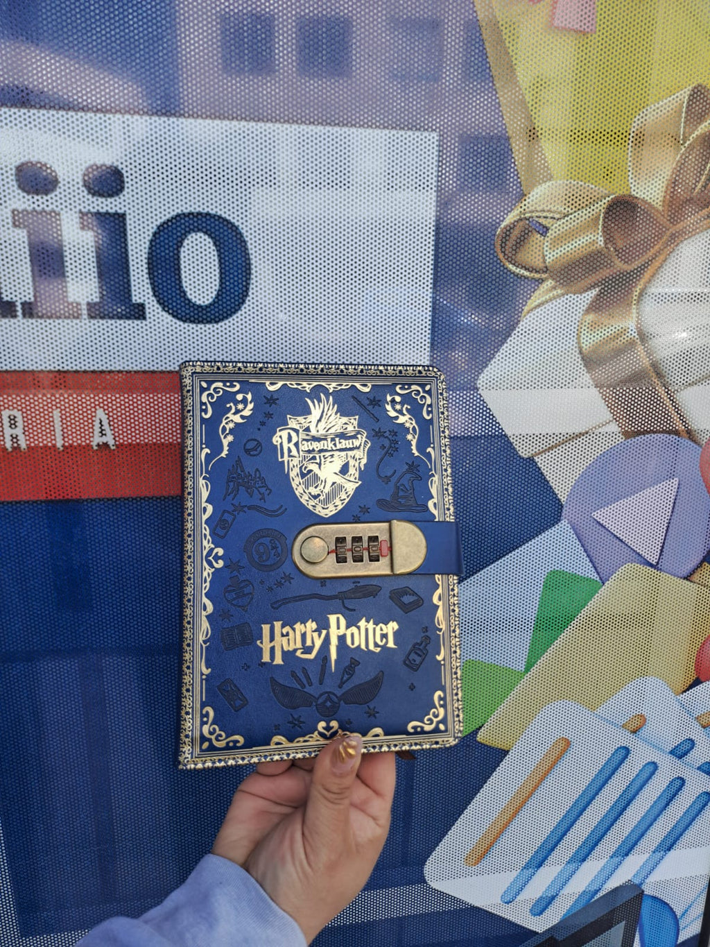 libreta con codigo harry potter