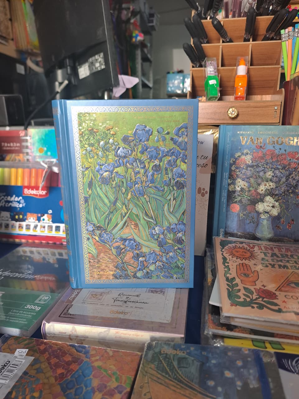 libreta vang gogh hoja blanca