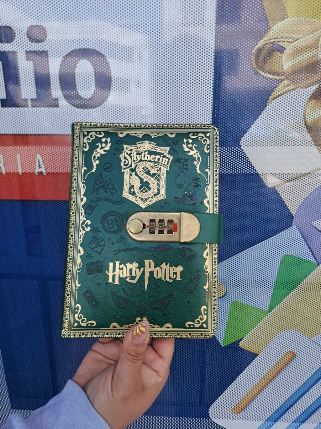 libreta con codigo harry potter