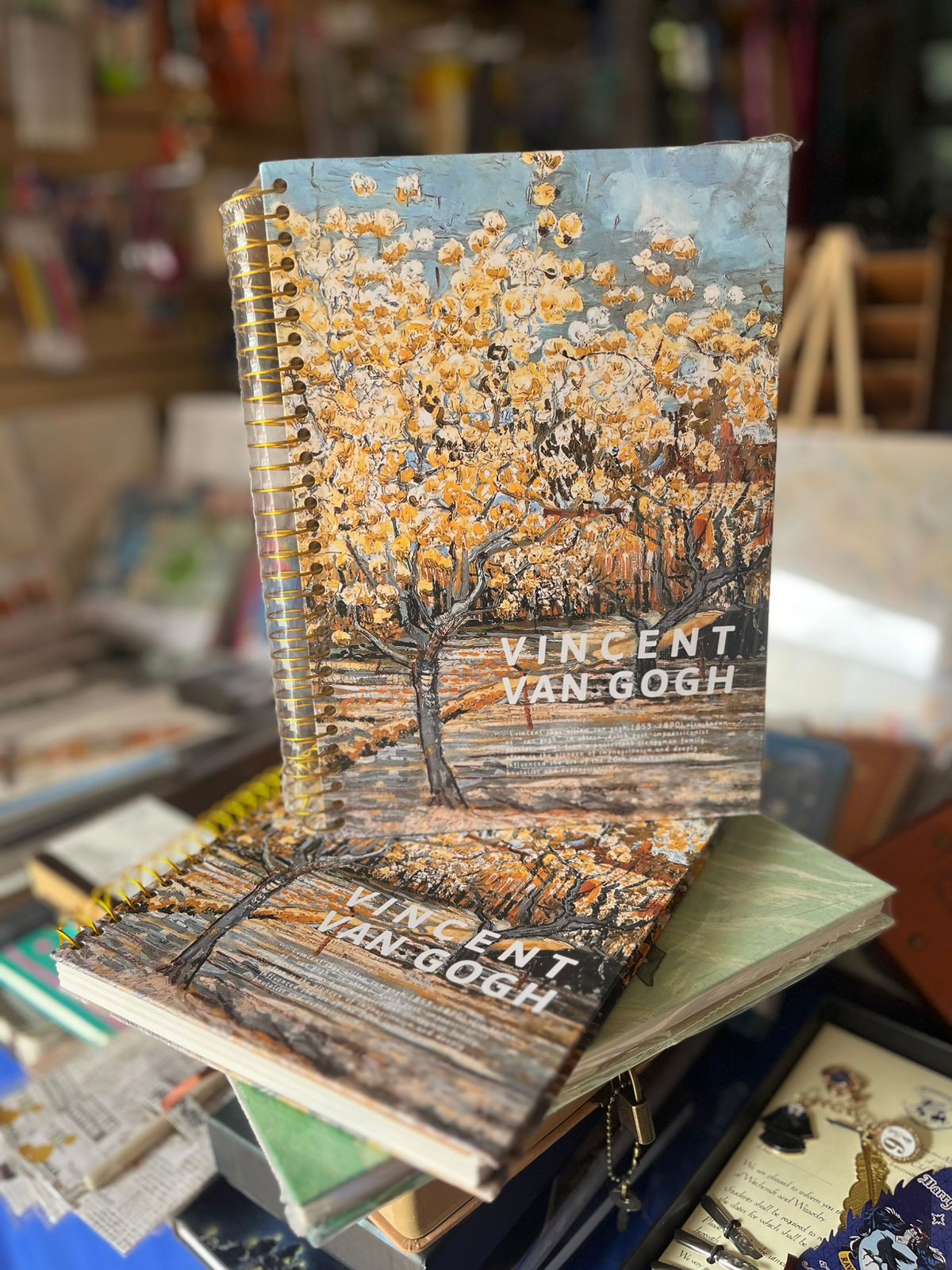 Libreta Van Gogh Raya Arillo Dorado