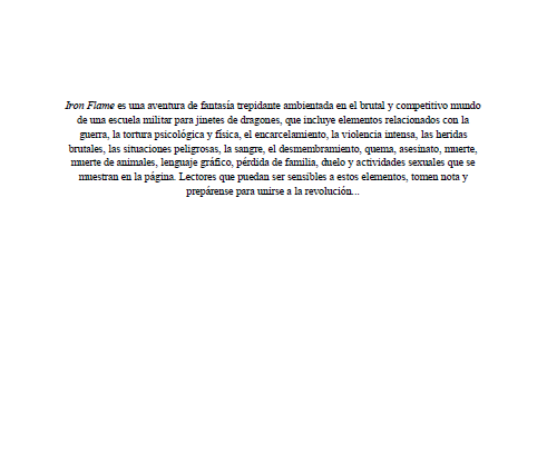 Libro Iron Flame - Rebecca Yarros